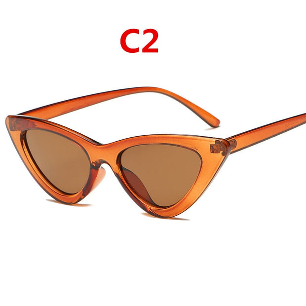 Fashion sunglasses woman brand Designer triangular cat uv400