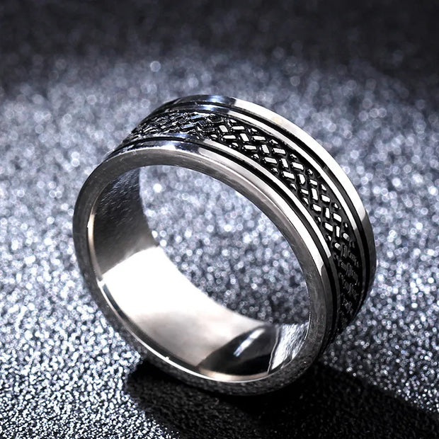 Men's Rings 8 MM Black Pure Carbide Tungsten Ring Mate Center Jewelry