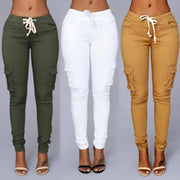 Elastic Sexy Skinny Jeans High Waist Jeans Woman Denim Pants Cargo