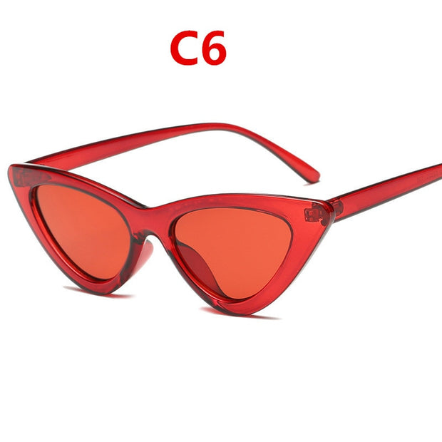 Fashion sunglasses woman brand Designer triangular cat uv400