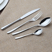 Cozy Zone Dinnerware Stainless Steel Tableware Luxury Cutlery Vintage Quality 24Pcs Western Dinner Set