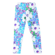 Baby Kids Childrens Printing Flower Toddler Classic Girls Leggings 2-14Y