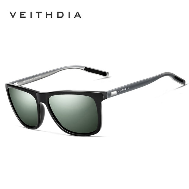 Marca VEITHDIA, gafas de sol Unisex Retro de aluminio + TR90, gafas de sol polarizadas, gafas Vintage, gafas de sol para hombres/mujeres 6108