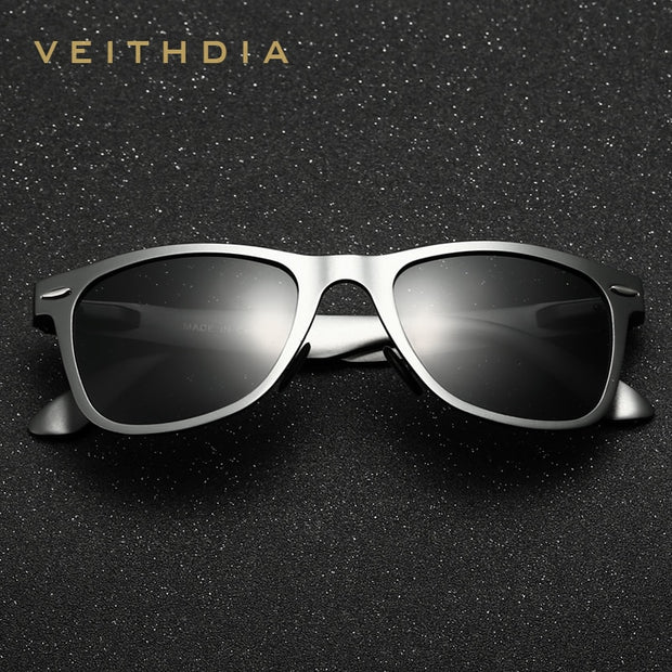 Gafas de sol VEITHDIA de diseñador de marca, gafas de sol de aluminio y magnesio para hombre y mujer, gafas de moda para exteriores, accesorios para hombre/mujer