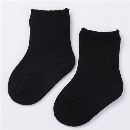 Solid Baby Unisex Socks Toddler Cotton Baby Winter Clothes Accessories Kids Baby Socks