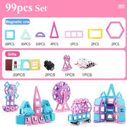 62-258pcs Mini Magnetic Designer Construction Set Model & Building Toys For Children Magnet Blocks Kids Educational Project.