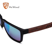 HU WOOD Brand Design Zebra Wood Sunglasses For Men Fashion Sport Color Gradient Sunglasses Driving Fishing Mirror Lenses GR8016