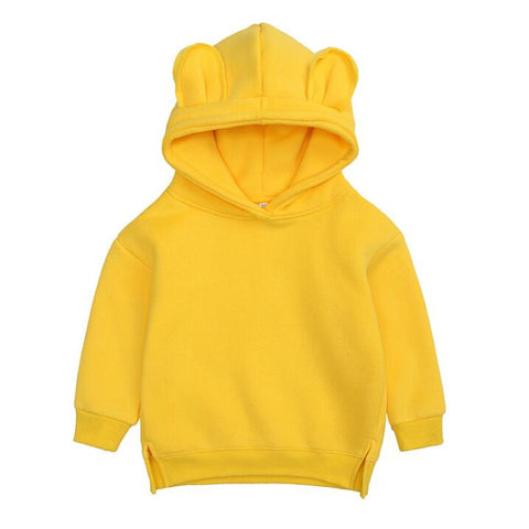 Ropa para bebés, niños y niñas, lindas sudaderas con capucha, sudadera gruesa de lana, ropa para niños.