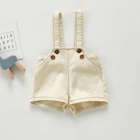 New Baby Overalls Boys Girls Denim Overalls Kids Jumpsuit Korean Fashion Children Denim Shorts