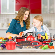 Kids Pretend Play Toy Mini Kitchen Toys Cookware Pot Pan Simulation Kitchen Utensils Cooking Toys For Boys and Girls.