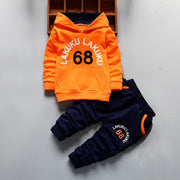 Fashion 2PC Children's Sets Boys Long Sleeves Outfits Clothing Kids Casual Cotton Tracksuits Clothes Hoodie + Trousers