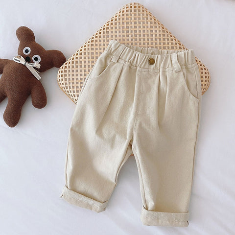 Pantalones para niños Pantalones sólidos para niños Pantalones de moda para niños Pantalones vaqueros breves para niños