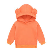 Ropa para bebés, niños y niñas, lindas sudaderas con capucha, sudadera gruesa de lana, ropa para niños.