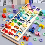 Wooden Montessori Educational Toys For Children Kids Early Learning Infant Shape Color Match Board Toy