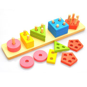 Wooden Puzzles Kids Montessori Toys Graphic Cartoon Colorful Early Enlightenment Learning Toy Animal Shape Puzzle