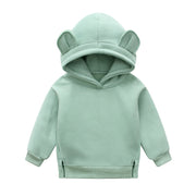 Ropa para bebés, niños y niñas, lindas sudaderas con capucha, sudadera gruesa de lana, ropa para niños.