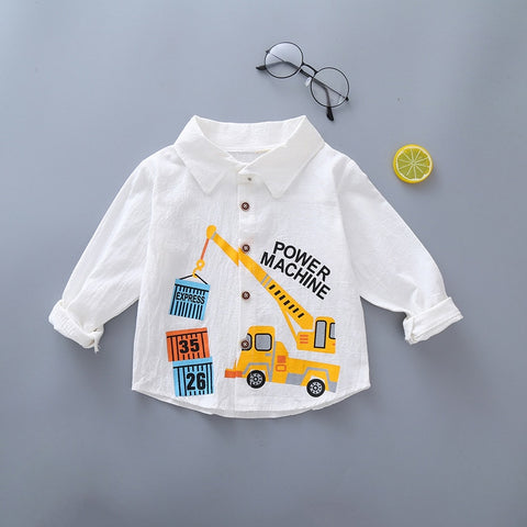 Camisa para niños, ropa, blusas, Tops de algodón a cuadros para niños de 1 a 4 años, camisa de manga larga