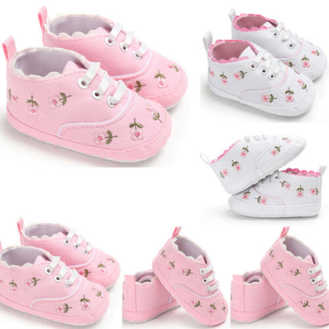 lioraitiin Verano Bebé Niña Suela Suave Cuna Niño Lona Linda Flor Zapatillas Zapatos