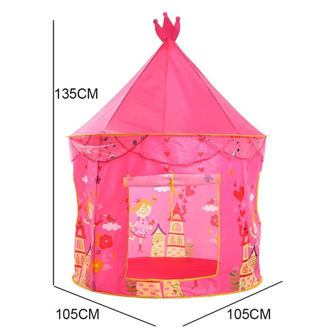 135CM Kids Play Tent Ball Pool Tent Boy Girl Princess Castle Portable Indoor Outdoor Baby Play Tents House Hut For Kids Toys