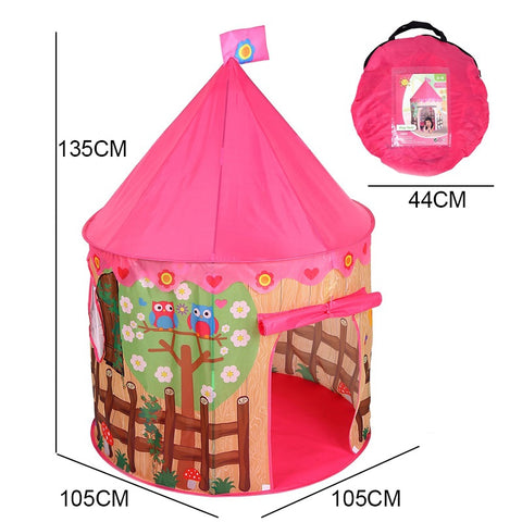 135CM Kids Play Tent Ball Pool Tent Boy Girl Princess Castle Portable Indoor Outdoor Baby Play Tents House Hut For Kids Toys