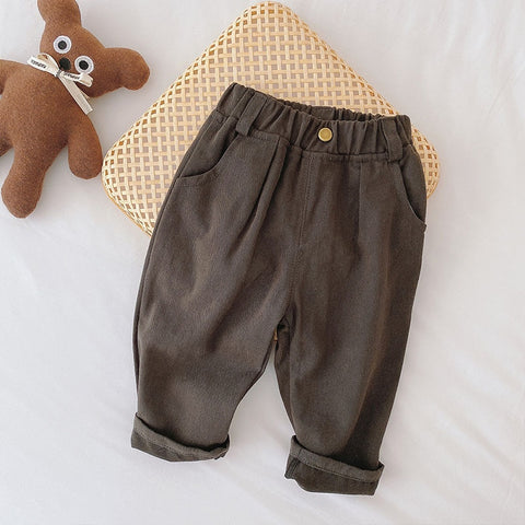 Pantalones para niños Pantalones sólidos para niños Pantalones de moda para niños Pantalones vaqueros breves para niños