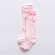 Kids Girls Stockings Big Bow Knee High Long Stocking High Quality Fashion Lace Clothes Accesories