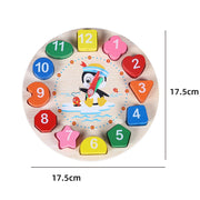 Wooden Puzzles Kids Montessori Toys Graphic Cartoon Colorful Early Enlightenment Learning Toy Animal Shape Puzzle