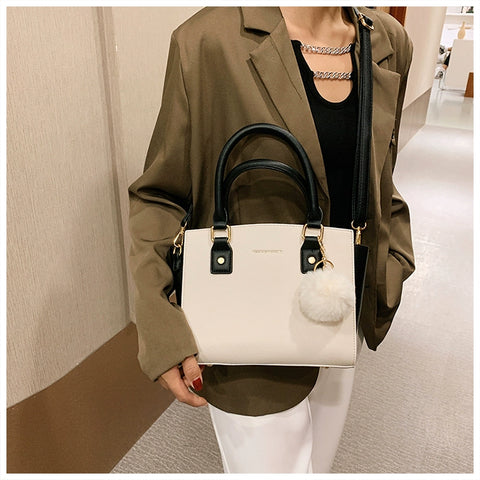 Luxury Designer Brand Women's Handbag All Leather Street Wear Fashion