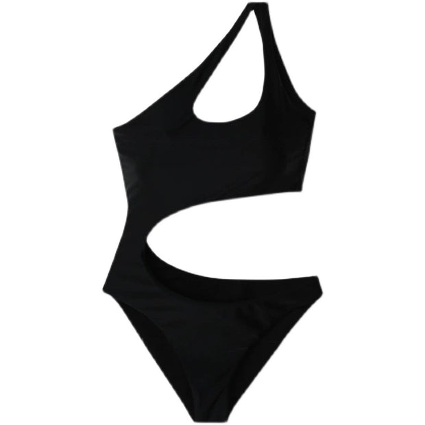 One-Piece Bikini Slimming One-Shoulder Hot Summer Bathing Suit forWomen