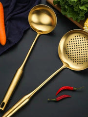 Golden New 304 Stainless Steel Kitchenware Cooking Suit