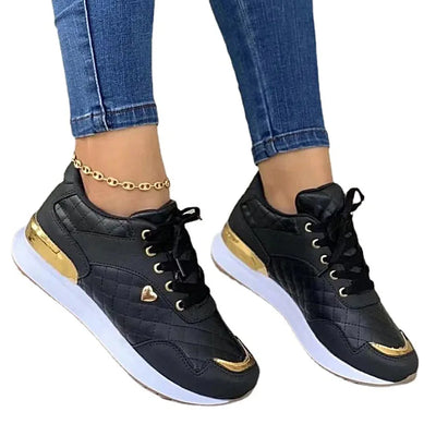 Sneakers Mesh Lace Up Fashion Women Flats Outdoor Comfortable Breathable