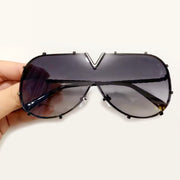 Men's Sunglasses Fashion Oversized Sunglasses Men Brand Designer Goggle Sun Glasses Female Style Oculos De Sol UV400 O2