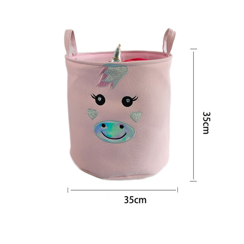 Foldable Storage Basket Cartoon Dinosa Kids Toys Canvas Storage Basket Dirty Clothes Laundry Container Barrel Home Organizer