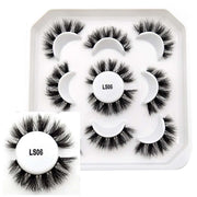 10 Pairs Mink Lashes Make Up Faux Mink Lashes Hand Made Eyelashes Reusable Eyelash Crisscross Q01