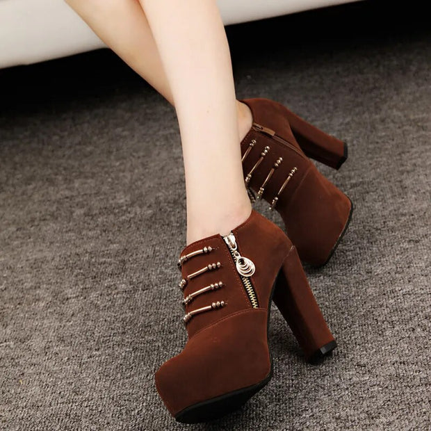 New Women Pumps Shoes High Heel Ankle Boots Winter Desing