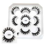 10 Pairs Mink Lashes Make Up Faux Mink Lashes Hand Made Eyelashes Reusable Eyelash Crisscross Q01