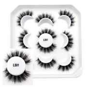 10 Pairs Mink Lashes Make Up Faux Mink Lashes Hand Made Eyelashes Reusable Eyelash Crisscross Q01