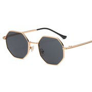 Polygon Sunglasses Men Octagon Metal for Women Luxury Brand