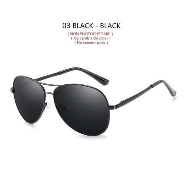 Photochromic Pilot Polarized Sunglasses Men Women Driving Chameleon Discoloration Sun glasses Shades Oculos De Sol