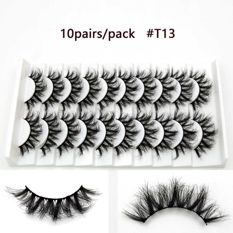 5D Mink Eyelashes Long Lasting Mink Lashes Natural Dramatic Volume Eyelashes Extension Thick Long