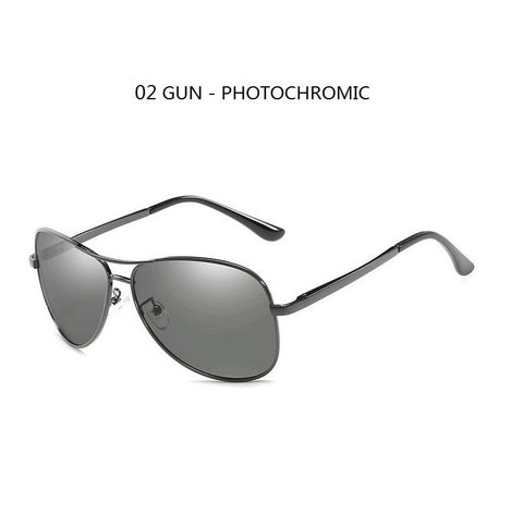 Photochromic Pilot Polarized Sunglasses Men Women Driving Chameleon Discoloration Sun glasses Shades Oculos De Sol