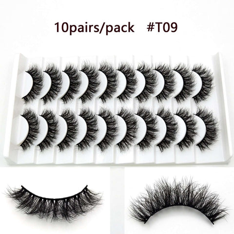 5D Mink Eyelashes Long Lasting Mink Lashes Natural Dramatic Volume Eyelashes Extension Thick Long