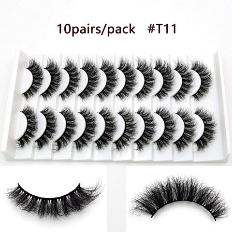 5D Mink Eyelashes Long Lasting Mink Lashes Natural Dramatic Volume Eyelashes Extension Thick Long