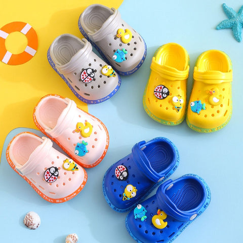 Sandalias para niños Niños Niñas Dibujos animados Bebé Zapatillas Zapatos planos