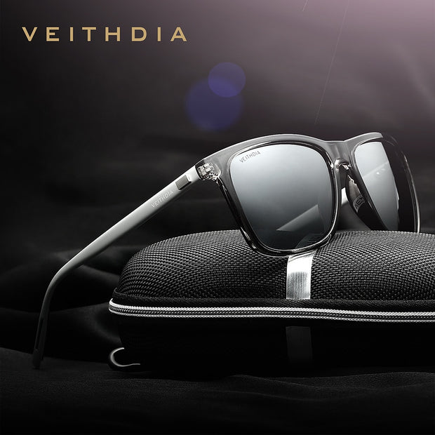 VEITHDIA Brand Sunglasses Unisex Retro Aluminum+TR90 Sunglasses Polarized Lens Vintage Eyewear Sun Glasses For Men/Women 6108