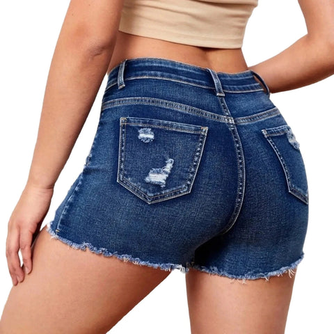 Summer High Waist Short Jeans Aesthetic Casual Wide-Legged Streetwear