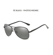 Photochromic Pilot Polarized Sunglasses Men Women Driving Chameleon Discoloration Sun glasses Shades Oculos De Sol