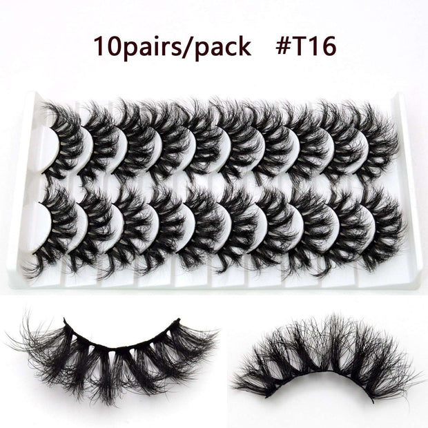 5D Mink Eyelashes Long Lasting Mink Lashes Natural Dramatic Volume Eyelashes Extension Thick Long