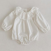 Cute Winter Infant Baby Girls Bowknot Rompers Clothing Kids Girl Long Sleeve Knit Rompers Clothes