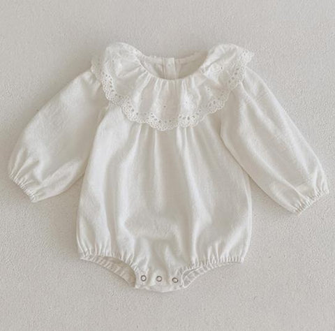 Cute Winter Infant Baby Girls Bowknot Rompers Clothing Kids Girl Long Sleeve Knit Rompers Clothes